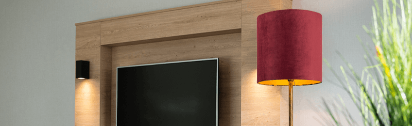 Röd lampskärm Röd lampskärm